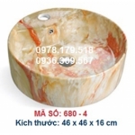 LAVABO SỨ ĐẶT BÀN NGHỆ THUẬT MÃ SỐ 680-4